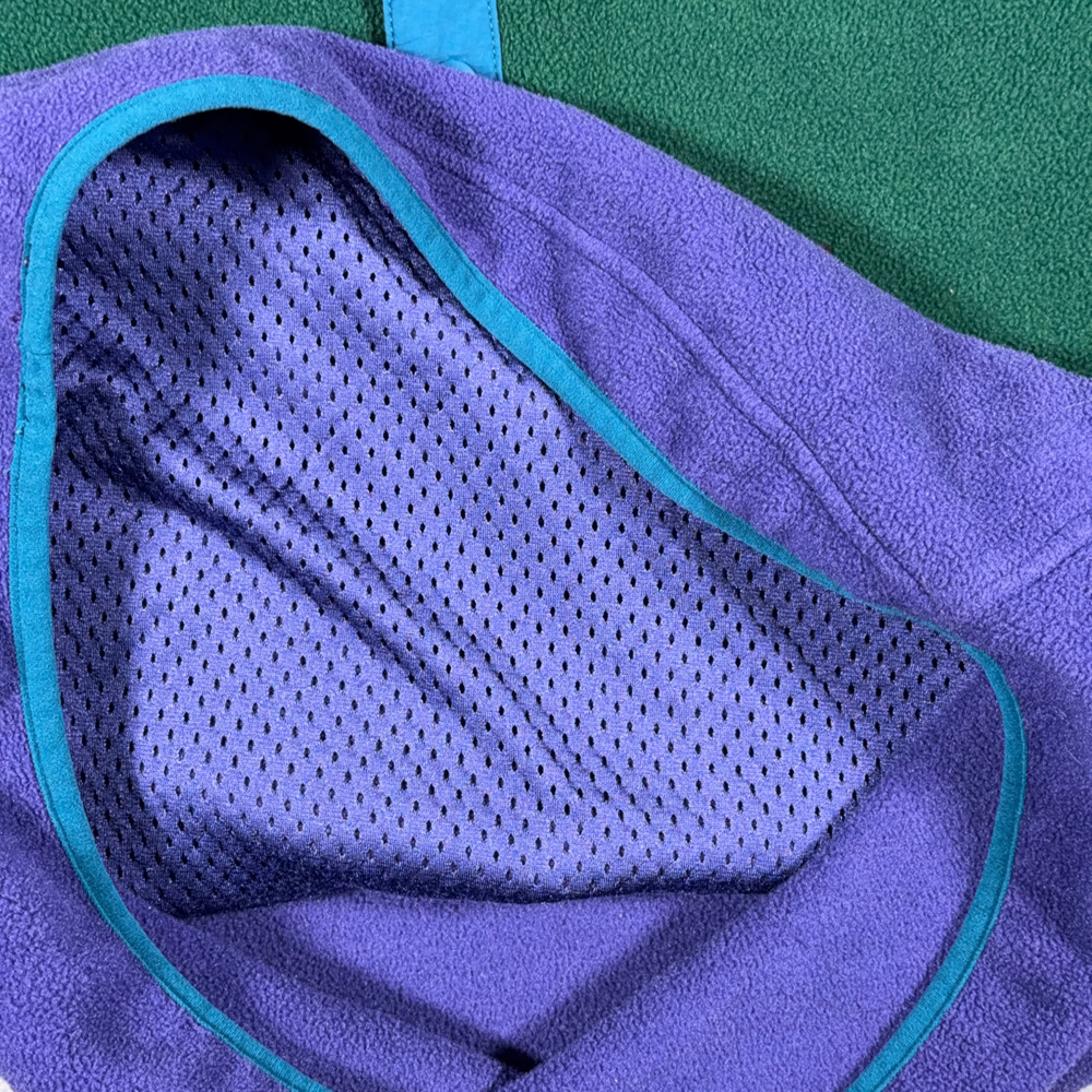 Patagonia Synchilla Sweater Mens SMALL Green Colorblock Hoodie Fleece Pullover - Picture 7 of 11